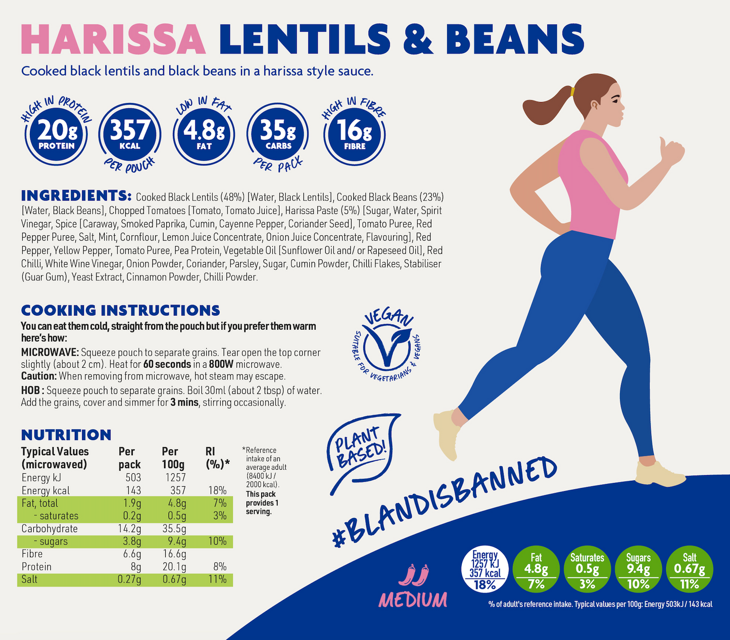Harissa Lentils & Beans - 6 x 250g