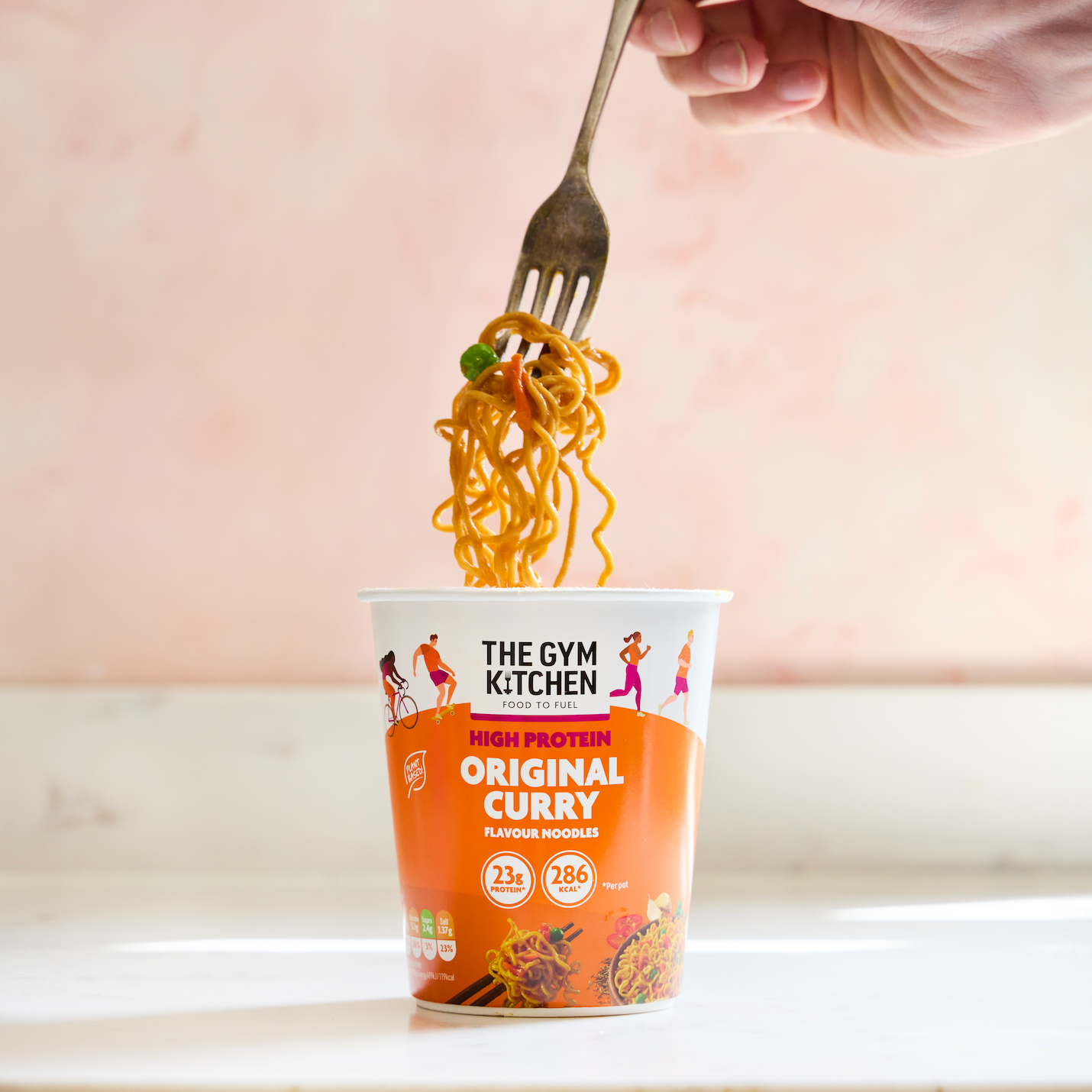 High Protein Curry Instant Noodle Pot - 8 X 64G