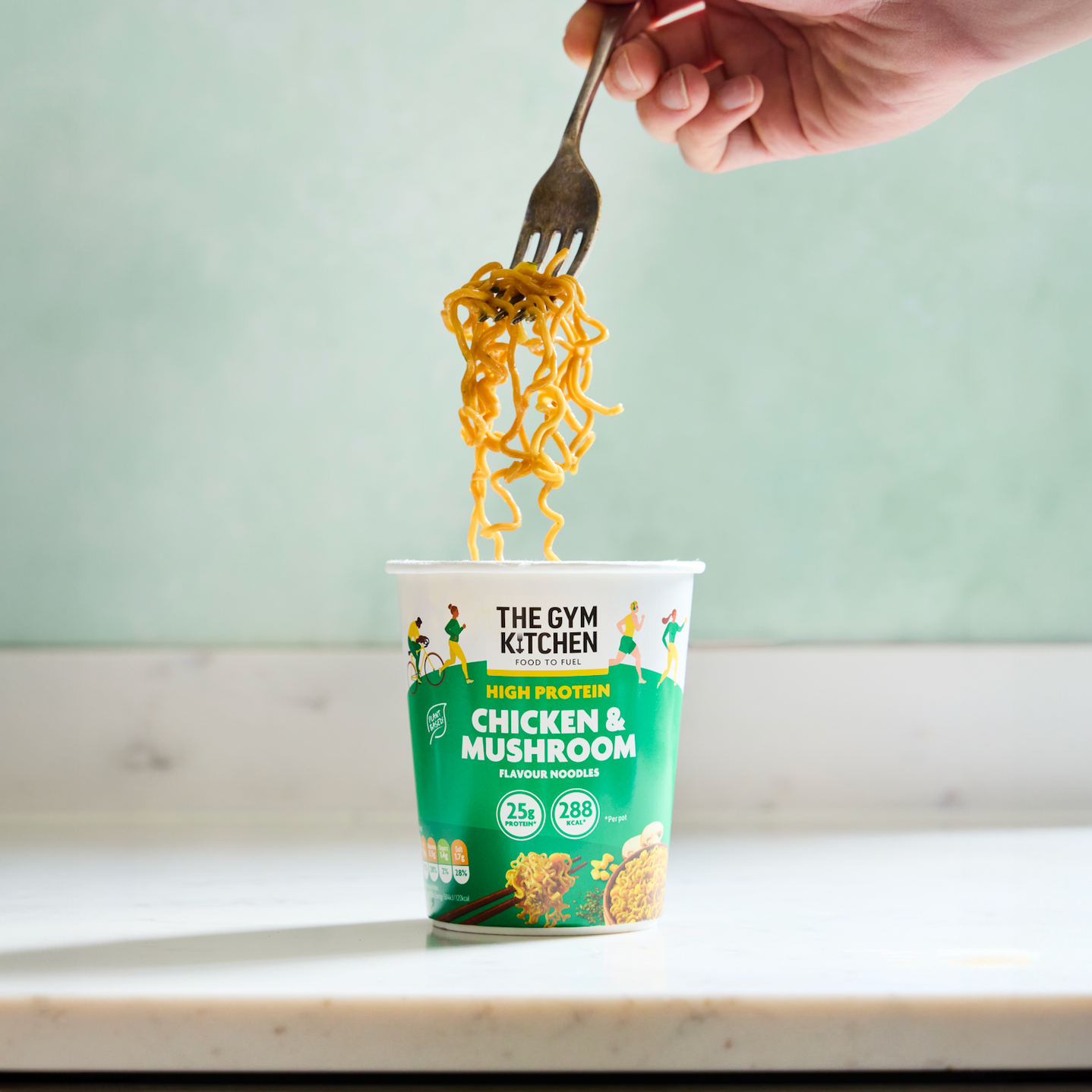 High Protein Chicken & Mushroom Instant Noodle Pot - 8 X 64G