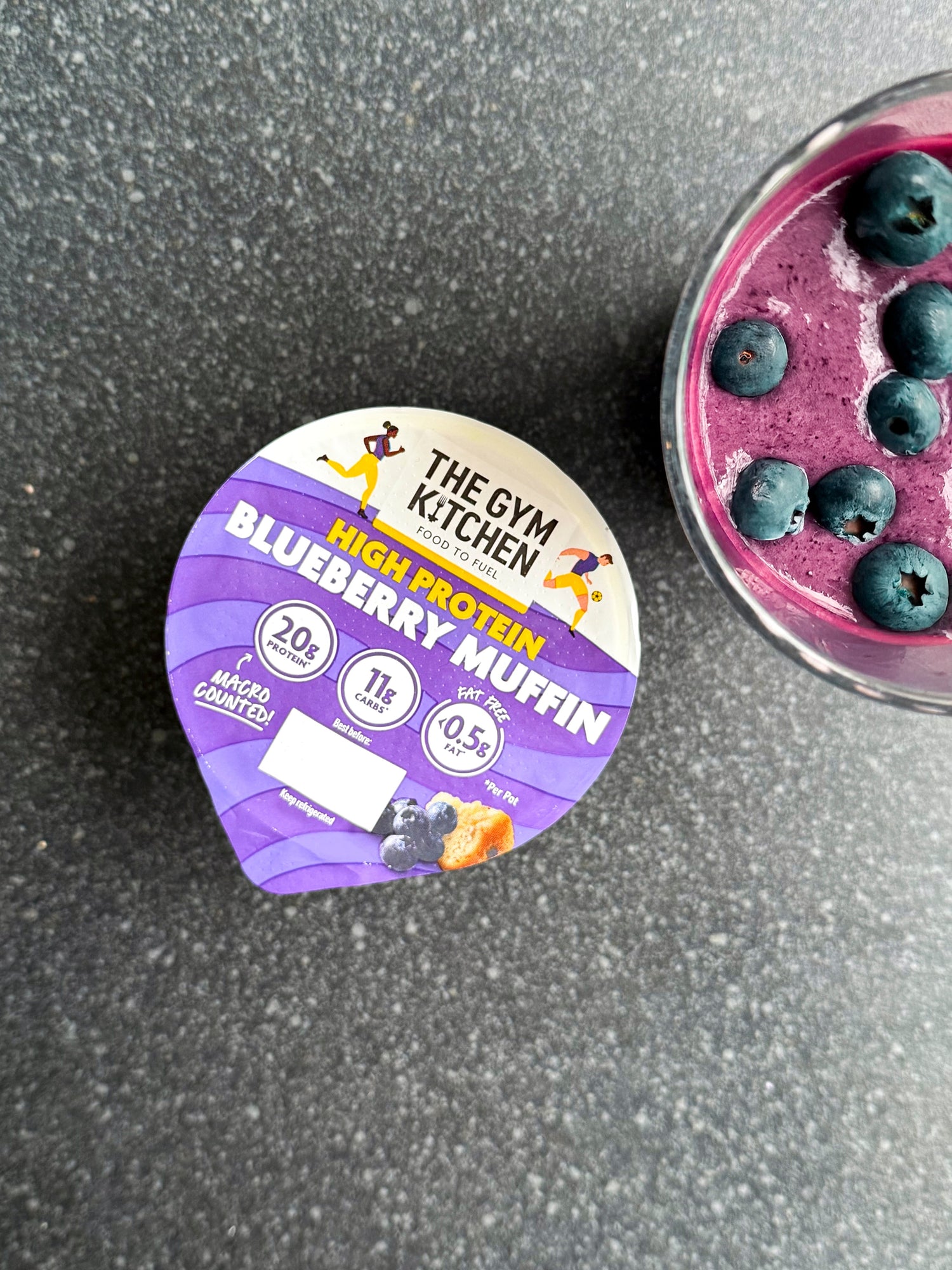 Blueberry Muffin Protein Smoothie