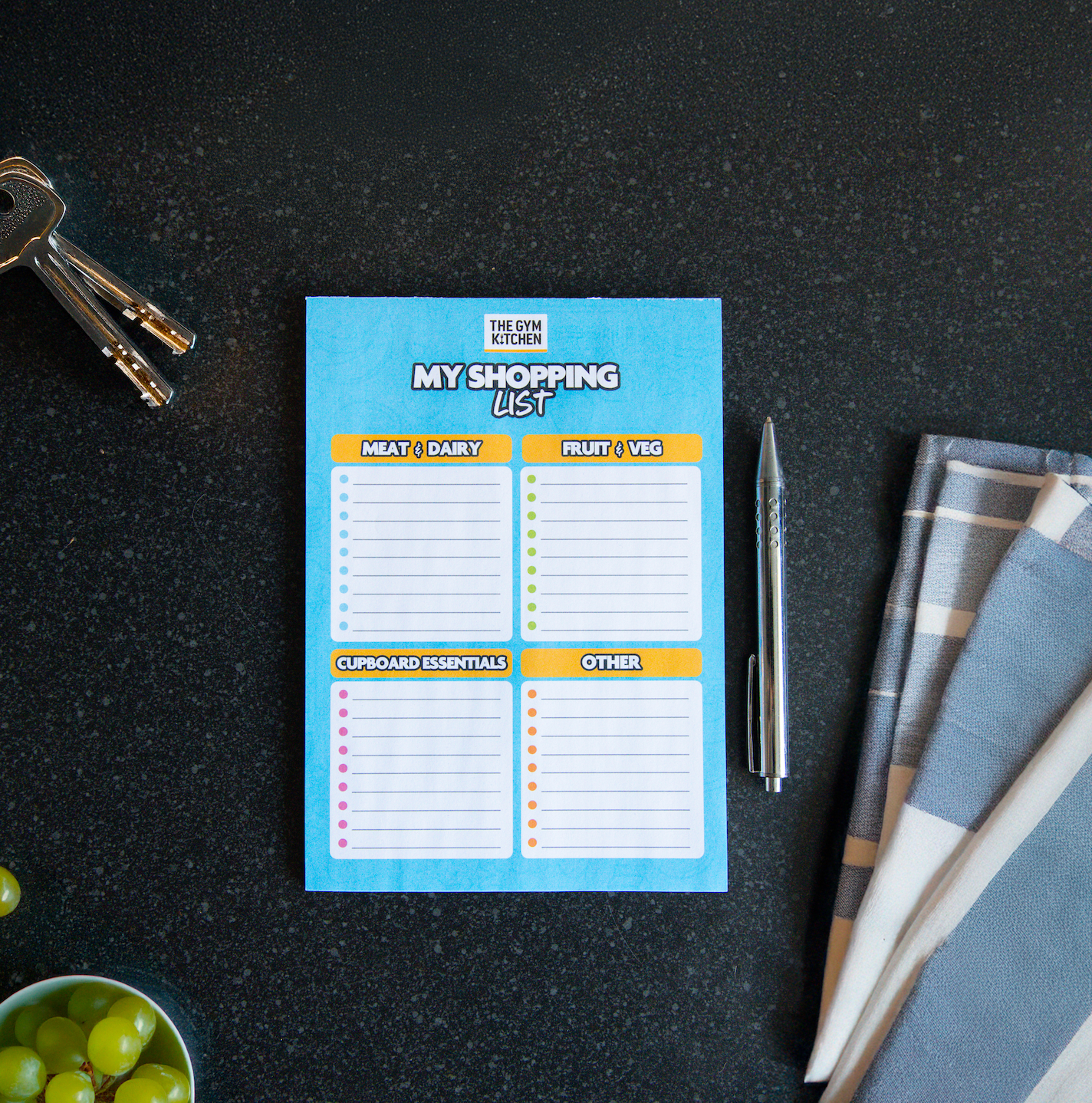 The Gym Kitchen Shopping List