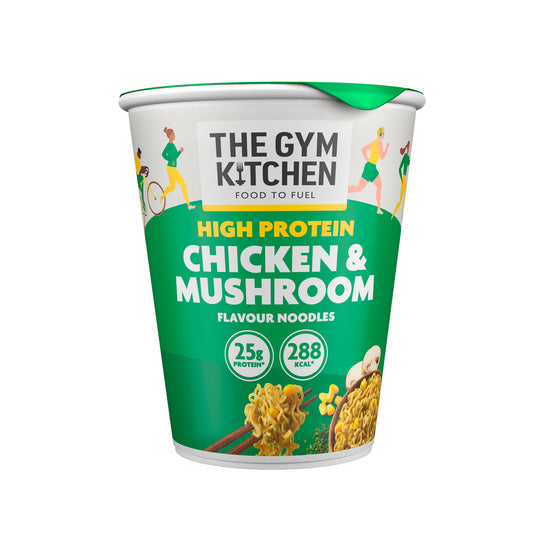 High Protein Chicken & Mushroom Instant Noodle Pot - 8 x 64g